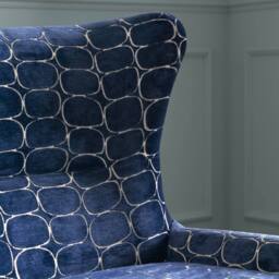 Voyage Maison Oswald Velvet Chair in Blue - thumbnail 5