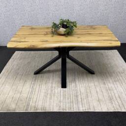 KOSY KOALA Dining Table Set with 2 Black Chairs & 2 benches Dining Furniture in Brown - thumbnail 4