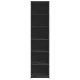 Berkfield Home Highboard Black 45x41x185 cm Engineered Wood - Size: 45 x 41 x 185 cm - thumbnail 4
