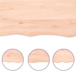 Berkfield Home Wall Shelf 40x40x(2-6) cm Untreated Solid Wood Oak in Light Tan - thumbnail 6
