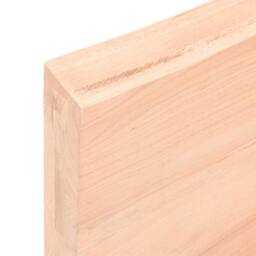 Berkfield Home Wall Shelf 40x40x(2-6) cm Untreated Solid Wood Oak in Light Tan - thumbnail 8