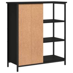 Berkfield Home Sideboard Black 70x30x80 cm Engineered Wood - Size: 70 x 30 x 80 cm - thumbnail 8