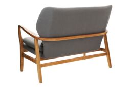 Orsina Grey Sofa With Birchwood Frame, Comfy Fabric Seat, Easy to Clean Buttoned Sofa, Long-lasting Small Sofa - thumbnail 2