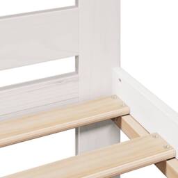Berkfield Home Decorative Bed Frame without Mattress White 150x200 cm King Size - thumbnail 7
