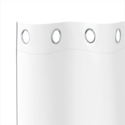 Berkfield Home Curtains with Curtains 2 pcs Pure white 260 x 140 cm Polyester - thumbnail 4