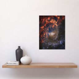 "Artery8 NASA Hubble James Webb Telescope Spiral Galaxy NGC 2835 Wall Art Print - Size: W18"" x H24""" - thumbnail 2