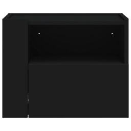 Berkfield Home Wall-mounted Bedside Cabinet Black 45x30x35 cm - Size: 45 x 30 x 35 cm - thumbnail 4