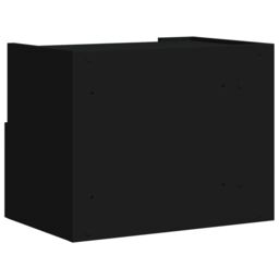 Berkfield Home Wall-mounted Bedside Cabinet Black 45x30x35 cm - Size: 45 x 30 x 35 cm - thumbnail 6