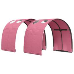 Berkfield Home Kids'High Bed Frame with Storage 3 pcs Sonoma Oak & Pink in Brown - thumbnail 5
