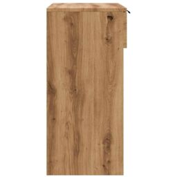 Berkfield Home Console Table Artisan Oak 90x36x75 cm Engineered Wood in Brown - Size: 90 x 36 x 75 cm - thumbnail 5