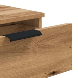 Berkfield Home Console Table Artisan Oak 90x36x75 cm Engineered Wood in Brown - Size: 90 x 36 x 75 cm - thumbnail 8