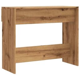 Berkfield Home Console Table Artisan Oak 90x36x75 cm Engineered Wood in Brown - Size: 90 x 36 x 75 cm - thumbnail 6