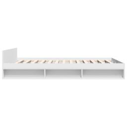 Berkfield Home Modern Bed Frame with Drawers without Mattress White 150x200 cm K - Size: King - thumbnail 5