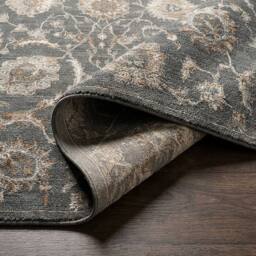 Livabliss Arda-Vintage Brown Grey Blue Traditional Boho Fringe Living Rug - Size: 153 cm x 220 cm - thumbnail 4