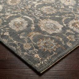 Livabliss Arda-Vintage Brown Grey Blue Traditional Boho Fringe Living Rug - Size: 153 cm x 220 cm - thumbnail 6