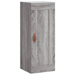 Berkfield Home Wall Mounted Cabinet Grey Sonoma 34.5x34x90 cm Engineered Wood - thumbnail 3