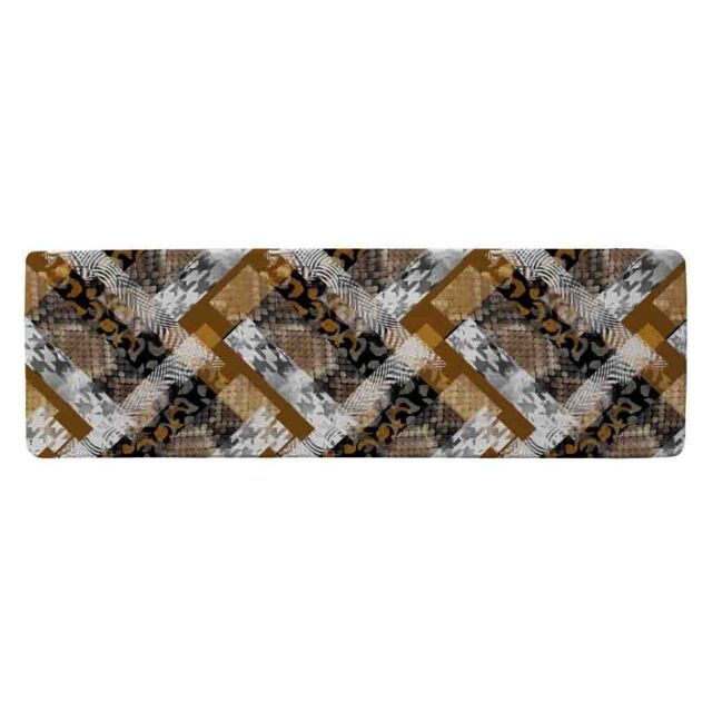 Benjamin Tate Design Geometric Snake Skin & Patterns Runner Rug in Natural - Size: 67 cm x 230 cm - image 1