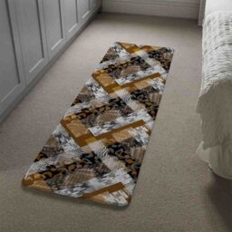 Benjamin Tate Design Geometric Snake Skin & Patterns Runner Rug in Natural - Size: 67 cm x 230 cm - thumbnail 4