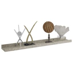 Berkfield Home Wall Shelves 4 pcs Concrete Grey 60x9x3 cm - Size: 60 x 9 x 3 cm - thumbnail 3