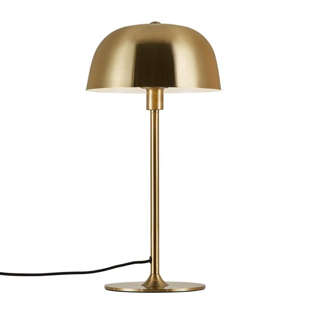 Nordlux Vintage Indoor Table Lamp Brass Metal E14 White Inner - Mains Powered, IP20 in Gold - image 1