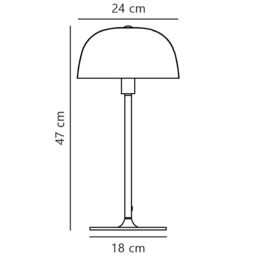 Nordlux Vintage Indoor Table Lamp Brass Metal E14 White Inner - Mains Powered, IP20 in Gold - thumbnail 5
