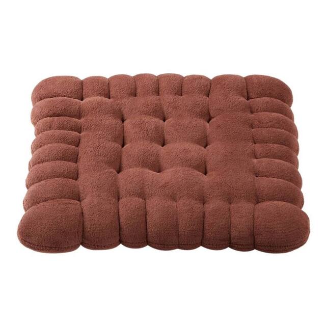 Kelvenix Milk Velvet Cookies-Dark Coffee 7cm Thick Cotton Seat Cushion Mat in Brown - Size: 100 cm x 190 cm - image 1
