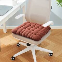 Kelvenix Milk Velvet Cookies-Dark Coffee 7cm Thick Cotton Seat Cushion Mat in Brown - Size: 100 cm x 190 cm - thumbnail 5