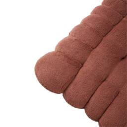 Kelvenix Milk Velvet Cookies-Dark Coffee 7cm Thick Cotton Seat Cushion Mat in Brown - Size: 100 cm x 190 cm - thumbnail 3