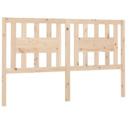 Berkfield Home Headboard 166x4x100 cm Solid Wood Pine in Brown - Size: 166 x 4 x 100 cm - thumbnail 2