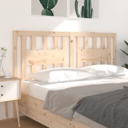 Berkfield Home Headboard 166x4x100 cm Solid Wood Pine in Brown - Size: 166 x 4 x 100 cm - thumbnail 4