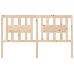 Berkfield Home Headboard 166x4x100 cm Solid Wood Pine in Brown - Size: 166 x 4 x 100 cm - thumbnail 3