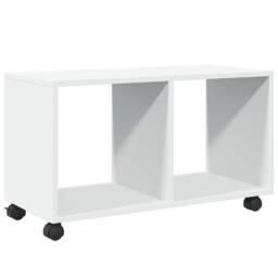 Berkfield Home Decorative vidaXL¬†Rolling¬†Cabinet¬†White 72x33x42.5 cm Engineer in White - thumbnail 7