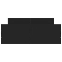 Berkfield Home Bed Frame with Headboard & Footboard Black 120x200 cm - Size: Small Double - thumbnail 4