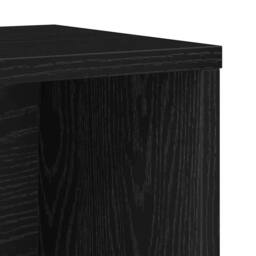 Berkfield Home Durable Bookcase Black Oak 60x24x85 cm Engineered Wood - Size: 60 x 24 x 85 cm - thumbnail 8