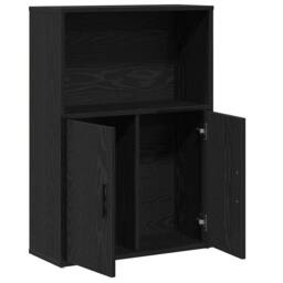 Berkfield Home Durable Bookcase Black Oak 60x24x85 cm Engineered Wood - Size: 60 x 24 x 85 cm - thumbnail 5