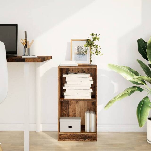 Berkfield Home Decorative Bookcase Old Wood 40x24x76 cm Engineered Wood in Brown - Size: 40 x 24 x 76 cm - image 1