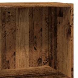 Berkfield Home Decorative Bookcase Old Wood 40x24x76 cm Engineered Wood in Brown - Size: 40 x 24 x 76 cm - thumbnail 7