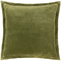 Wylder Tropics Sundara Printed Velvet Cushion in Green - Size: 50 cm x 50 cm - thumbnail 3