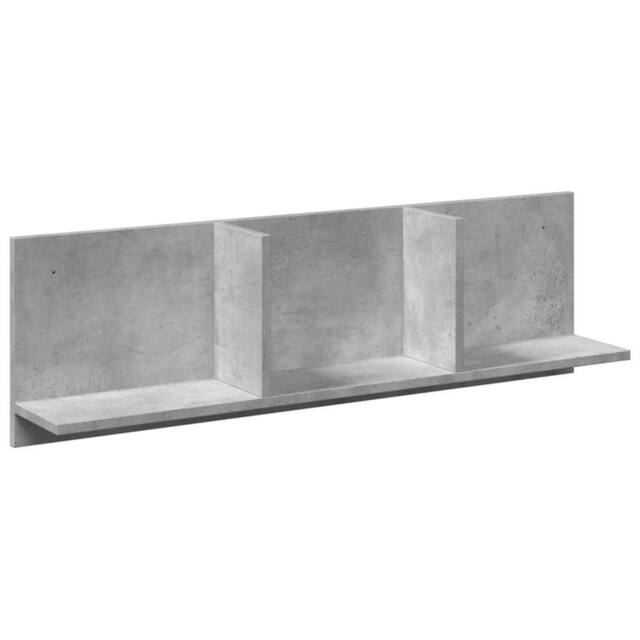 Berkfield Home Wall Cabinet 100x16.5x30 cm Concrete Grey Engineered Wood - image 1