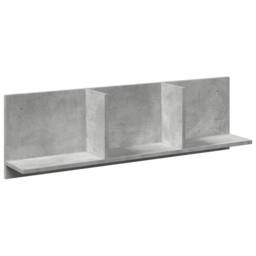 Berkfield Home Wall Cabinet 100x16.5x30 cm Concrete Grey Engineered Wood - thumbnail 1