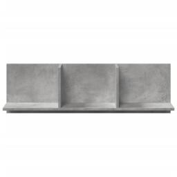 Berkfield Home Wall Cabinet 100x16.5x30 cm Concrete Grey Engineered Wood - thumbnail 4