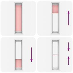 Berkfield Home Pleated Blind Pink 45x200 cm Fabric Width 44.4 cm Polyester - thumbnail 7