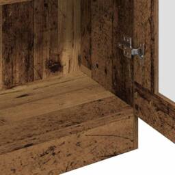 Berkfield Home Highboard Old Wood 82.5x30.5x185 cm Engineered Wood in Brown - thumbnail 8