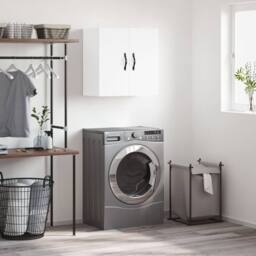Berkfield Home Wall Cabinet White 60x31x60 cm Engineered Wood - Size: 60 x 31 x 60 cm - thumbnail 1