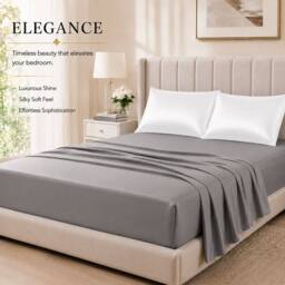 Grace Super Soft Pillow Cases 2 Pack Satin Silk Envelope Closure in White - Size: Standard Pillow Case - thumbnail 7