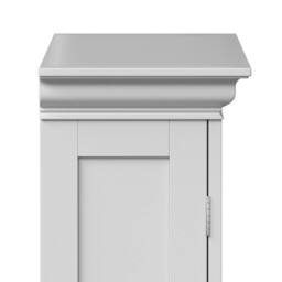 Teamson Home Wall Cabinet with Adjustable Shelves, White Bevelled Doors - thumbnail 9