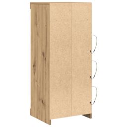 Berkfield Home Sideboard with LED Lights Artisan Oak 41x37x100 cm in Brown - Size: 41 x 37 x 100 cm - thumbnail 7