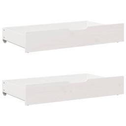 Berkfield Home Full Bed Frame without Mattress White 140x200 cm Solid Wood Pine - thumbnail 8