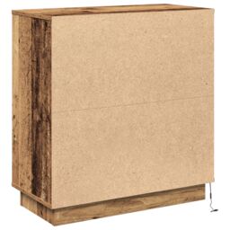Berkfield Home Sideboard with LED Old Wood 71x34, 5x75 cm Engineered Wood in Brown - thumbnail 9
