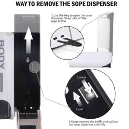 SPETLEK Soap Dispenser Wall Mounted Liquid 1 White - thumbnail 2